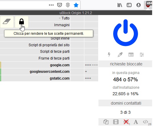 ublock origin filtraggio cosmetico 4